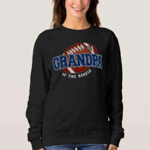 Mens Grandpa Rookie Of Year 1st Birthday Football Sweatshirt