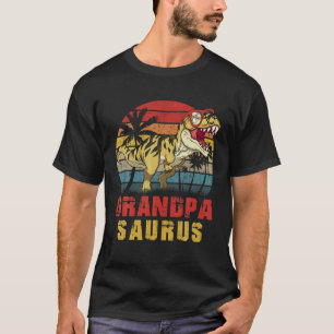 Mens Grandpa Saurus Dinosaur Funny Grandpasaurus R T-Shirt