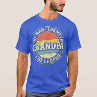 Mens Grandpa The Man The Myth The Legend Father's  T-Shirt
