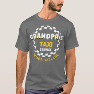 Mens Grandpas Taxi Chauffeur car drive brings and  T-Shirt