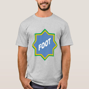 Men's Gray T-shirt FOOT BRAZIL