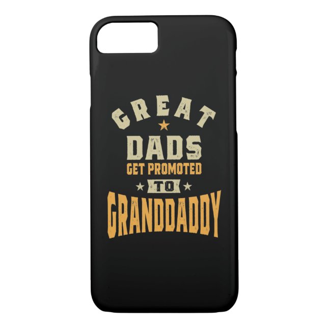 Mens Great Dads Get Promoted To Granddaddy Case-Mate iPhone Case (Back)