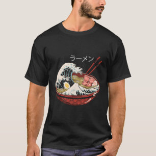 Men'S Great Kawaii Japanese Ramen Wave Anime T-Shirt