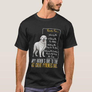 Mens Great Pyrenees Dad Happy Fathers Day Best Gre T-Shirt