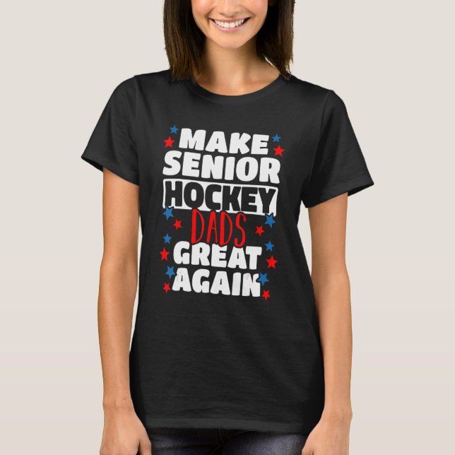 Mens Great Senior Hockey Dad Field Hockey Player I T-Shirt (Front)