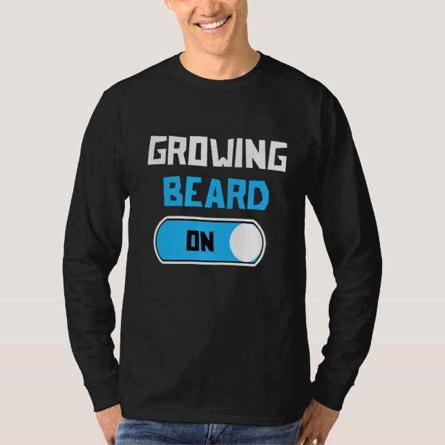 Mens Great Statement Beard Growth Hair Masculinity T-Shirt (Front)