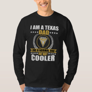 Mens Great Texas Dad Saying Texan Design Usa Longh T-Shirt