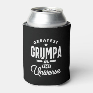 Mens Greatest Grumpa In The Universe Grandpa Gift Can Cooler