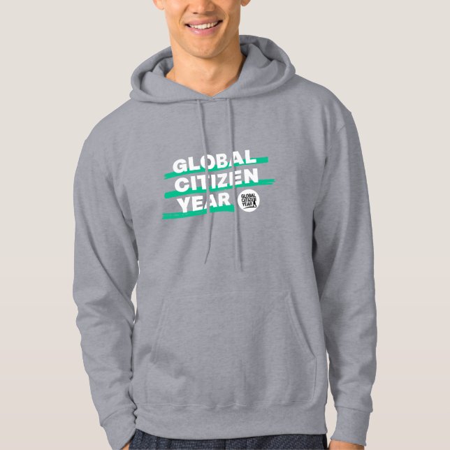 Men's grey hooded sweatshirt (Front)