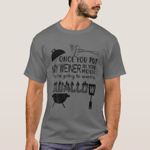 Mens Grill Dads ,Hot Dog Funny Sausage Weiner S Fo T-Shirt