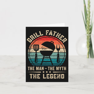 Mens Grill Father Grilling Bbq Meat Smoker Card