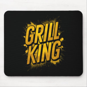 Mens Grill King Bbq Master Smoke That Meat Grillin Mouse Mat