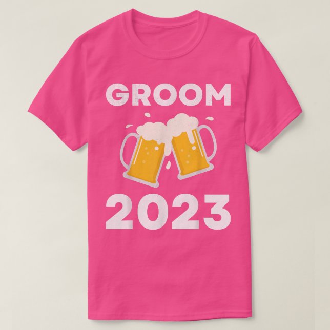 Mens Groom 2023 Bachelor Party Drinking Team Groom T-Shirt (Design Front)