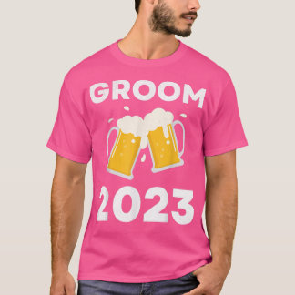Mens Groom 2023 Bachelor Party Drinking Team Groom T-Shirt