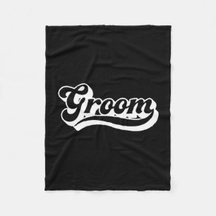 Mens groom bachelor party for men matching crew fleece blanket