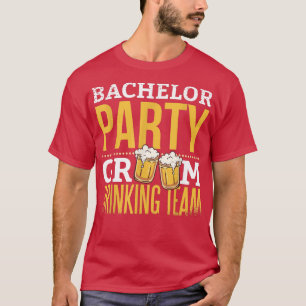 Mens Groom Drinking Team JGA Men Stag Night T-Shirt