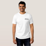Men's Groom Embroidered T-Shirt<br><div class="desc">For the Groom shown is a white colour t-shirt to relax in. Black embroidered text on the front left chest area.
Customise this item or buy as shown.</div>