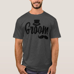 Mens Groom Hat Cute Engagement Wedding Bachelor Pa T-Shirt