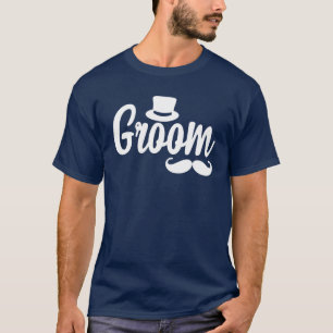 Mens Groom Hat Cute Engagement Wedding Bachelor Pa T-Shirt