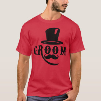 Mens Groom Hat Cute Engagement Wedding Bachelor Pa T-Shirt
