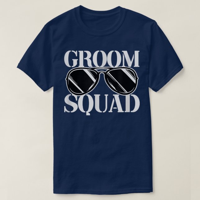 Mens Groom Squad Groomsmen Bachelor Party  T-Shirt (Design Front)