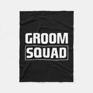 Mens groom squad groomsmen team group bachelor fleece blanket