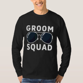 Men's Groom Squad Sunglasses Bachelor Party T-Shirt