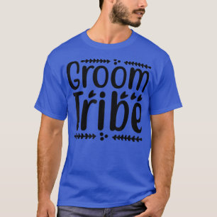 Mens Groom Tribe Cute Wedding Matching Newlyweds B T-Shirt