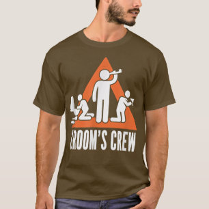 Mens Grooms Crew Groom Groomsmen Bachelor Party  T-Shirt