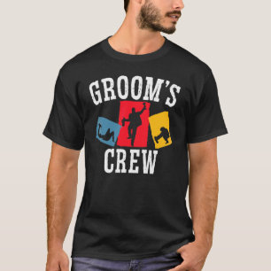 Mens Grooms' Crew Groom Squad Stag Night Bachelor T-Shirt