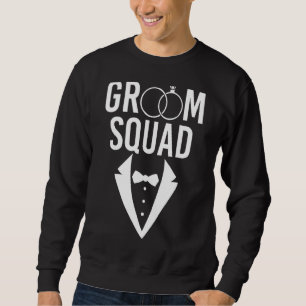 Mens Groomsmen Wedding Bachelor Groom Squad Bachel Sweatshirt