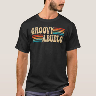 Mens Groovy Abuelo 70s Aesthetic Nostalgia 1970's  T-Shirt