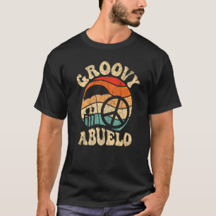 Mens Groovy Abuelo 70s Aesthetic Nostalgia 1970's  T-Shirt