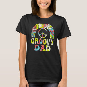 Mens Groovy Dad 70s Aesthetic Nostalgia 1970's Ret T-Shirt