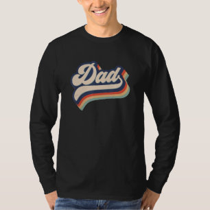 Mens Groovy Dad 70s Aesthetic Nostalgia 1970's Ret T-Shirt