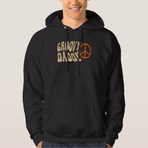 Mens Groovy Daddy 70s Aesthetic Nostalgia 1970's R Hoodie