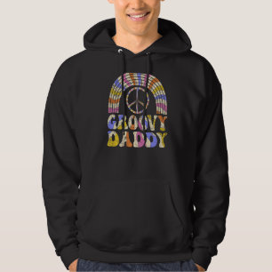 Mens Groovy Daddy 70s Aesthetic Nostalgia 1970's R Hoodie