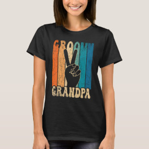 Mens Groovy Grandpa 70s Aesthetic Nostalgia 1970's T-Shirt