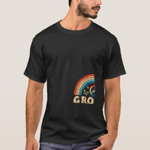 Mens Groovy Grandpa 70s Aesthetic Nostalgia 1970's T-Shirt