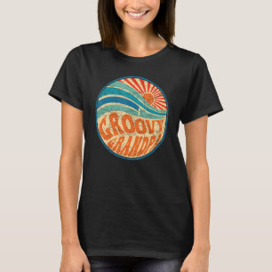 Mens Groovy Grandpa 70s Aesthetic Nostalgia 1970's T-Shirt