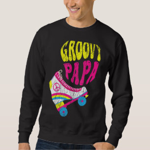 Mens Groovy Papa 70s Aesthetic Nostalgia 1970's Re Sweatshirt