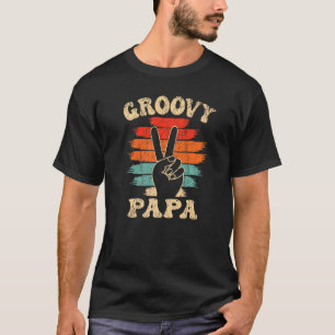 Mens Groovy Papa 70s Aesthetic Nostalgia 1970's Re T-Shirt