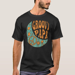 Mens Groovy Papa 70s Aesthetic Nostalgia 1970's Re T-Shirt