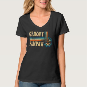Mens Groovy Pawpaw 70s Aesthetic Nostalgia 1970's T-Shirt