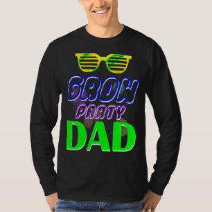 Mens Grow Party Dad  Dad Birthday Squad Father Bda T-Shirt