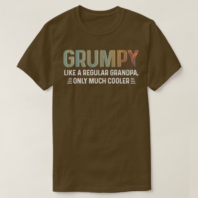 Mens Grumpy Definition Tee Like A Regular Grandpa  (Design Front)