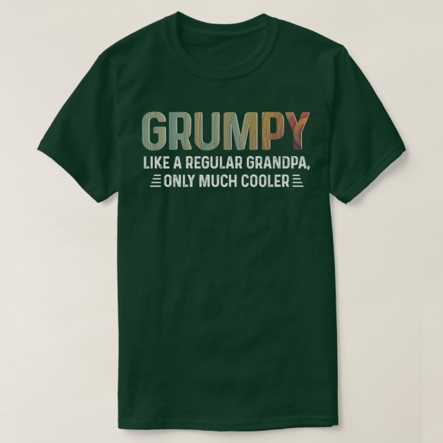 Mens Grumpy Definition Tee Like A Regular Grandpa  (Design Front)