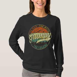Mens Grumpy Man Myth Legend Father's Day Men Gra T-Shirt