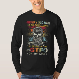 Mens Grumpy Old Man I Am Who I Am T-Shirt