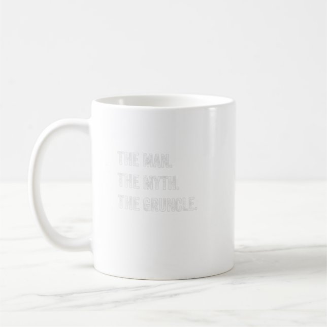 Mens Gruncle The Man The Myth 2020 Uncle Gift For Coffee Mug (Left)